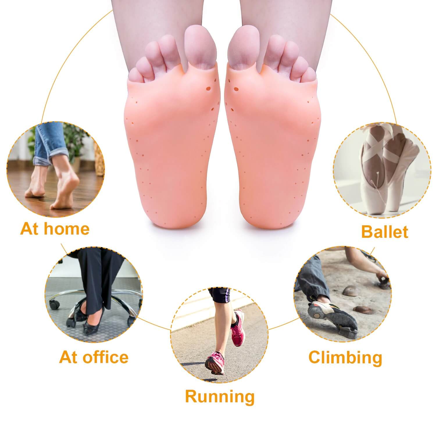 Soft Silicone Moisturizing Gel Socks for Feet – Hydrate, Protect and Revitalize | NEVADA™ - Nevada Shoe