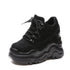 Nevada High Heel Women Thick Sole Shoe Leather Wedge Sneaker Waterproof Breathable Casual Shoes