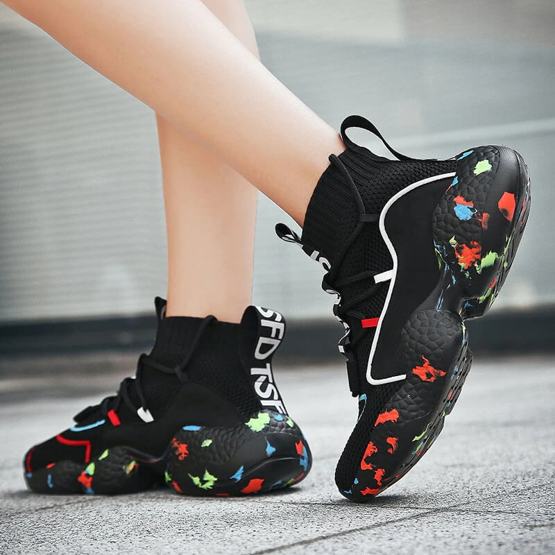 Women Nevada Sock Shoes Fashion Casual Designer Breathable High Top Platform.