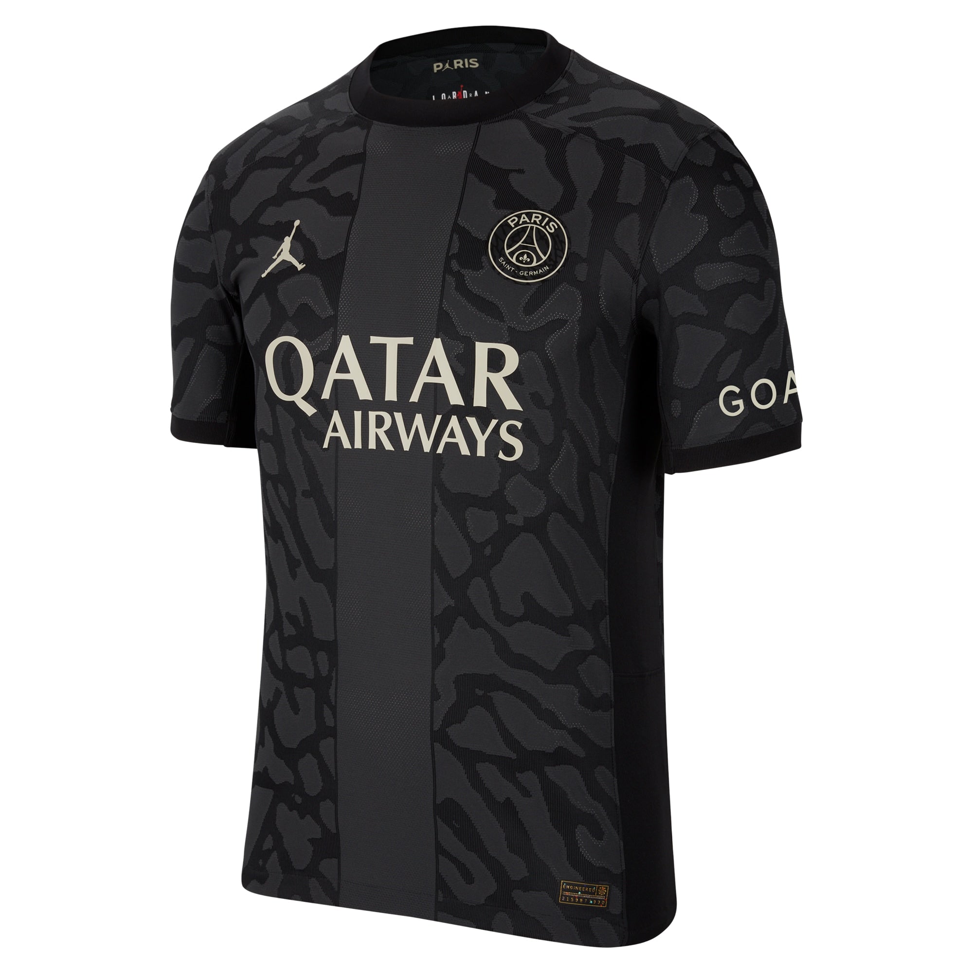 Paris Saint-Germain Jordan Brand 2023/24 Third Match Authentic T-shirt - Anthracite