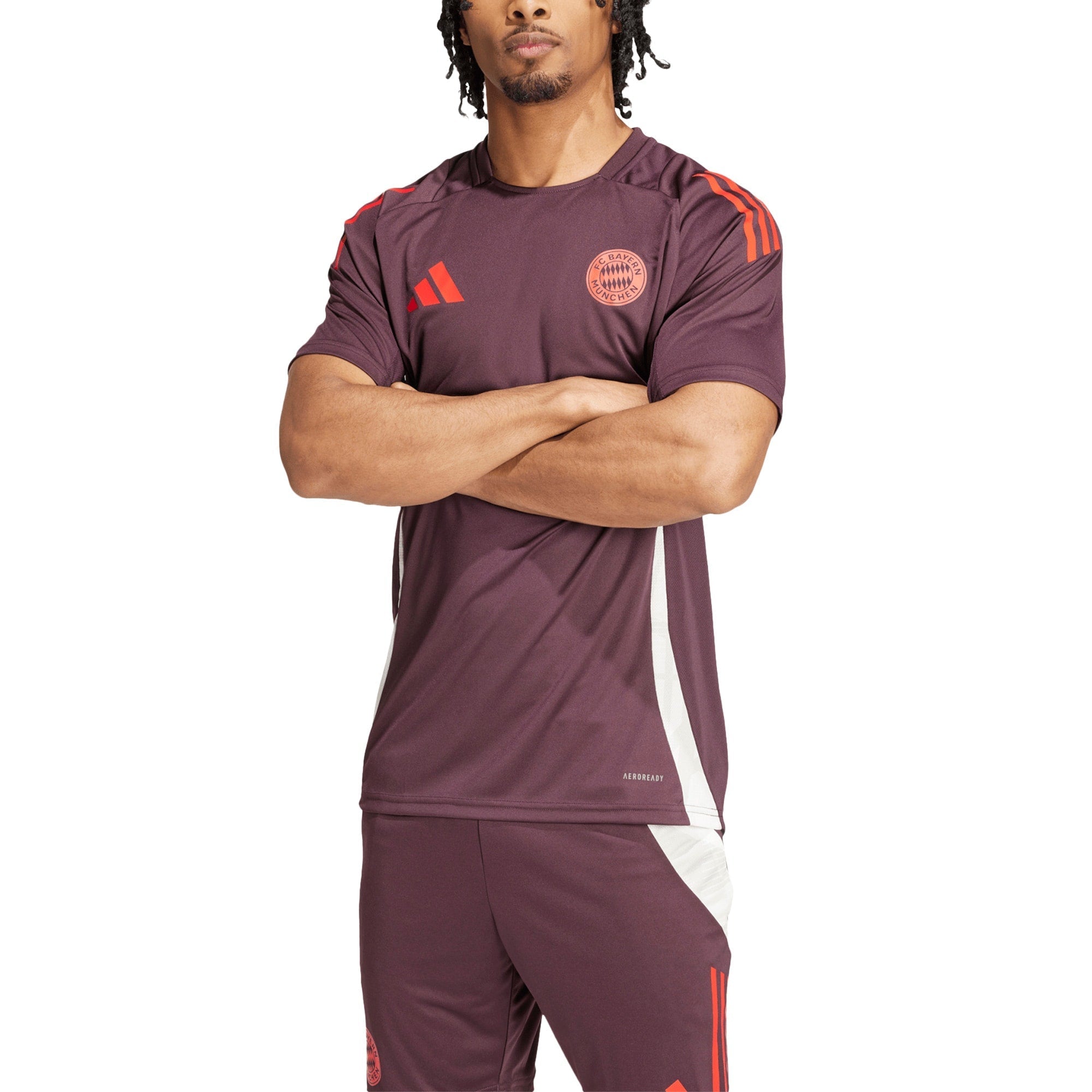 Bayern Munich adidas 2024/25 AEROREADY Training Authentic T-shirt - Maroon