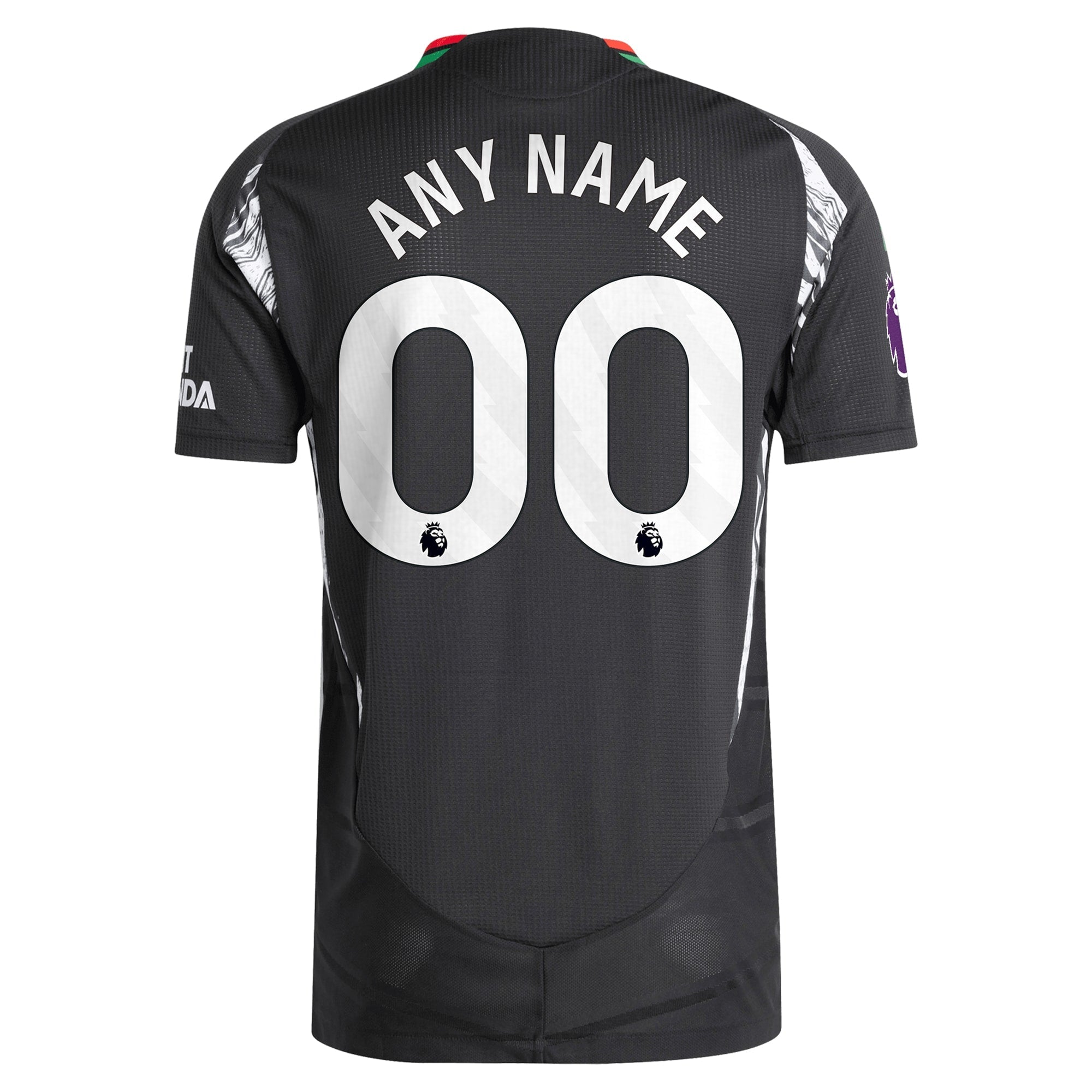 Arsenal adidas 2024/25 Away Custom Authentic T-shirt - Black