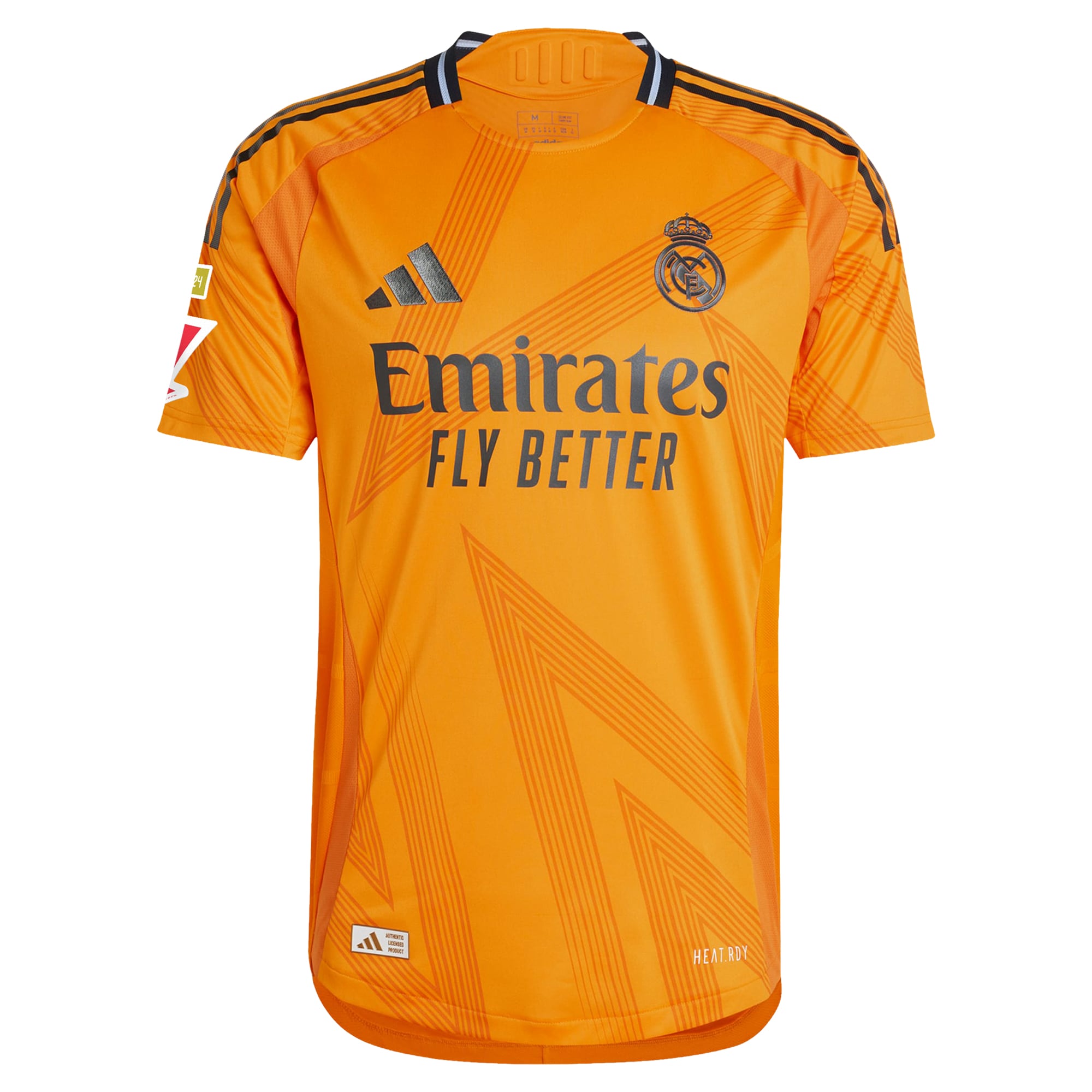 Real Madrid adidas 2024/25 Away Custom Authentic T-shirt - Orange