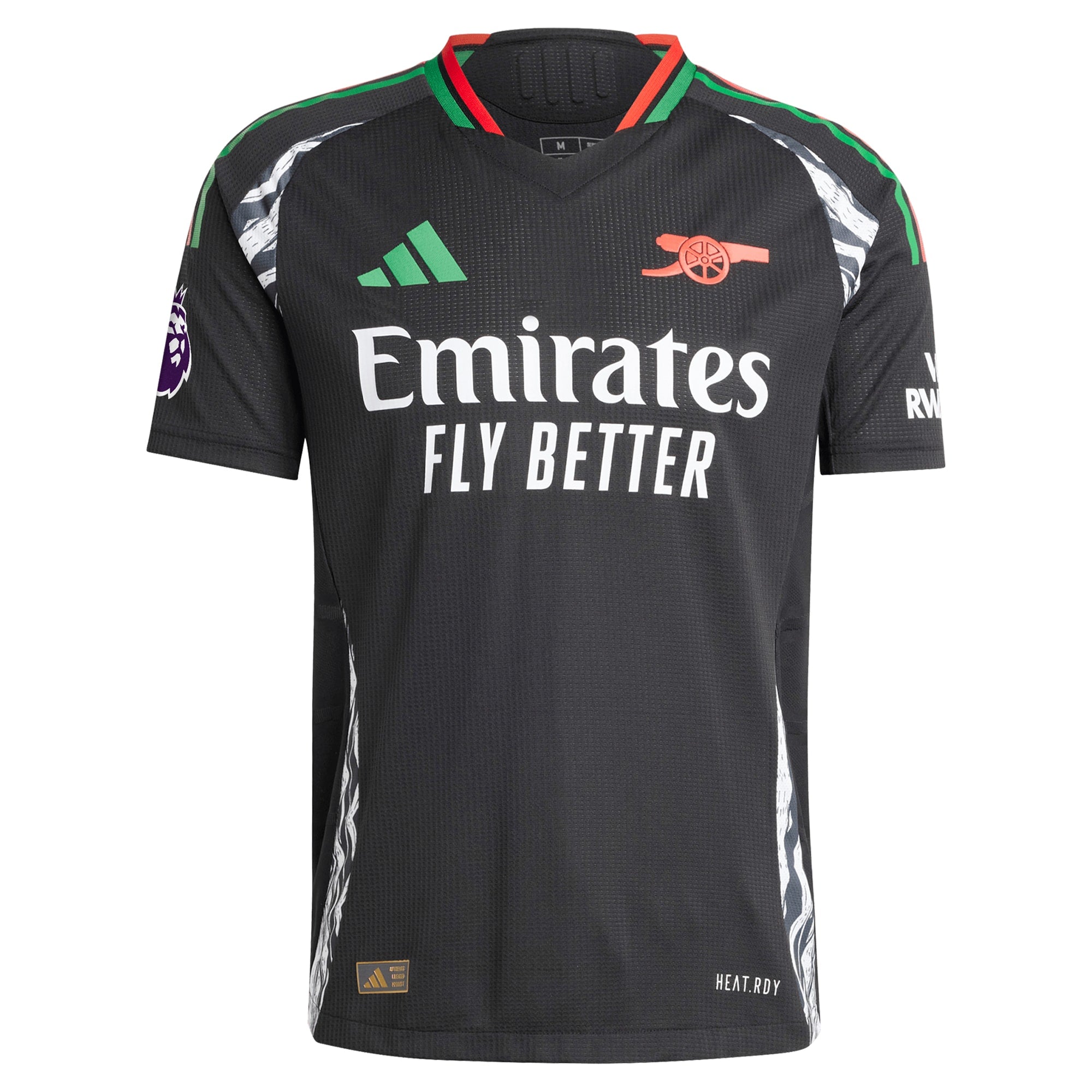 Arsenal adidas 2024/25 Away  Authentic T-shirt - Black
