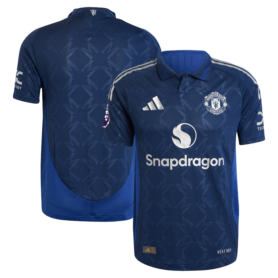 Manchester United adidas 2024/25 Away Authentic T-shirt - Navy