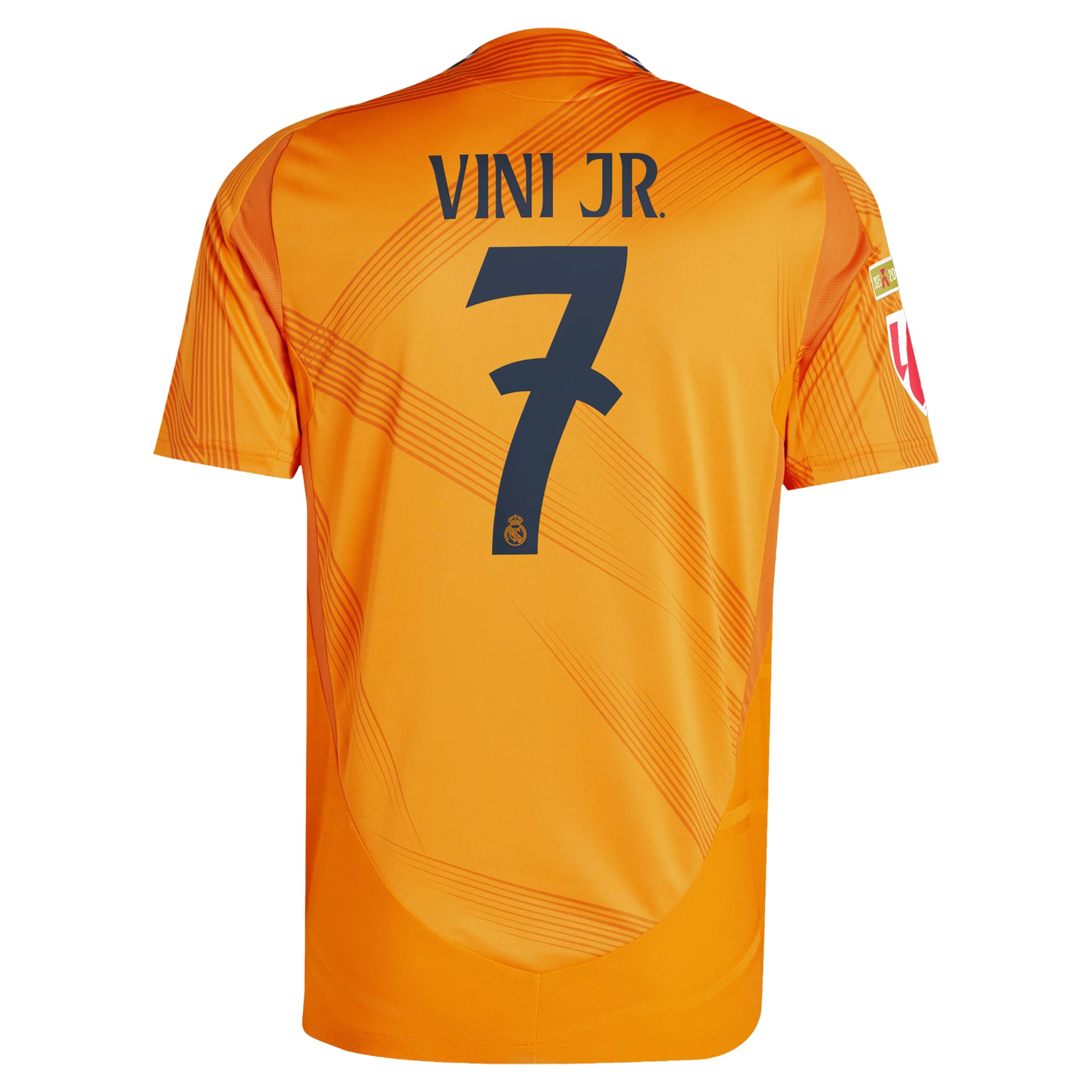 Vini Jr. Real Madrid adidas 2024/25 Away Authentic T-shirt - Orange