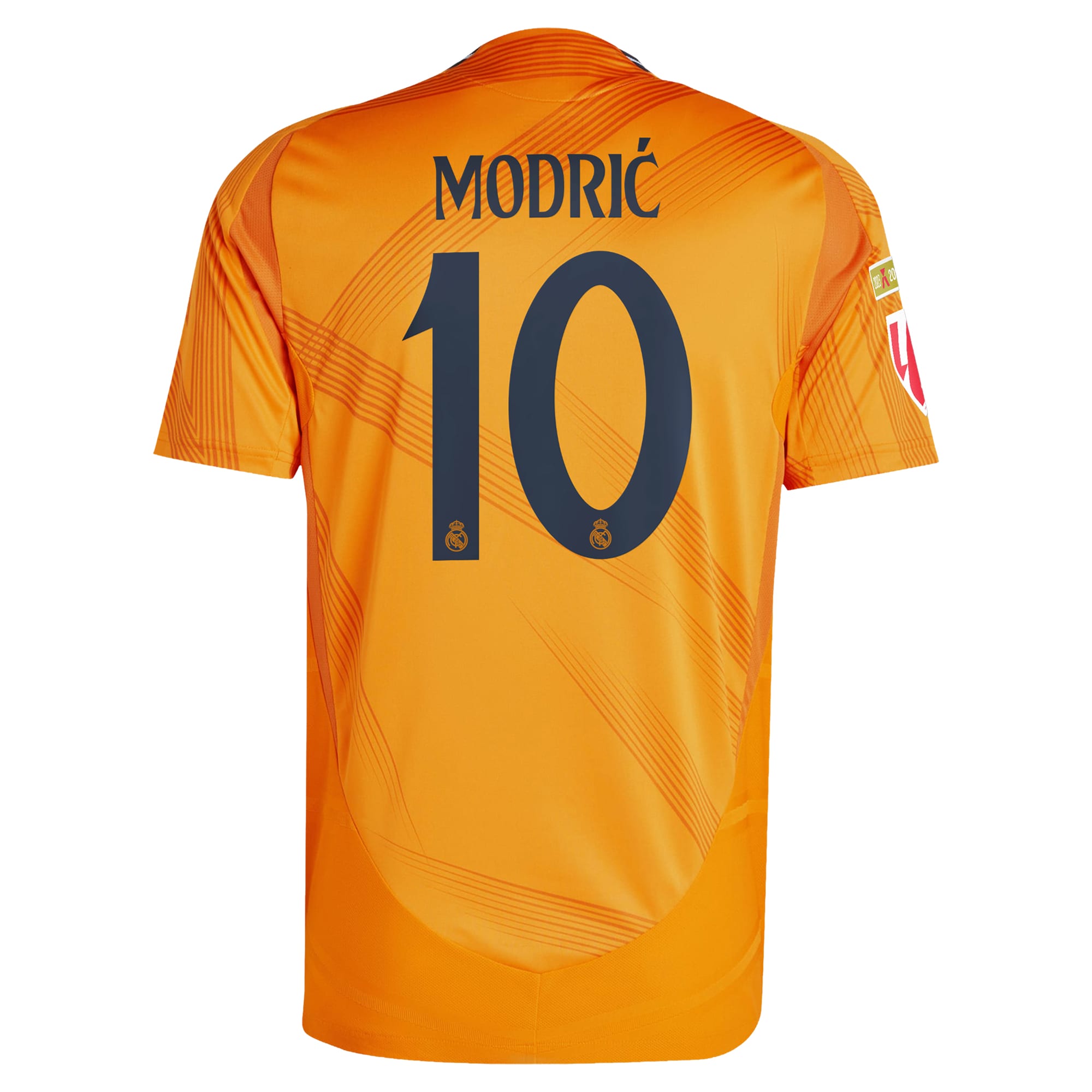 Luka Modric Real Madrid adidas 2024/25 Away  Authentic T-shirt - Orange