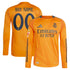 Real Madrid adidas 2024/25 Away Long Sleeve Custom Authentic T-shirt - Orange