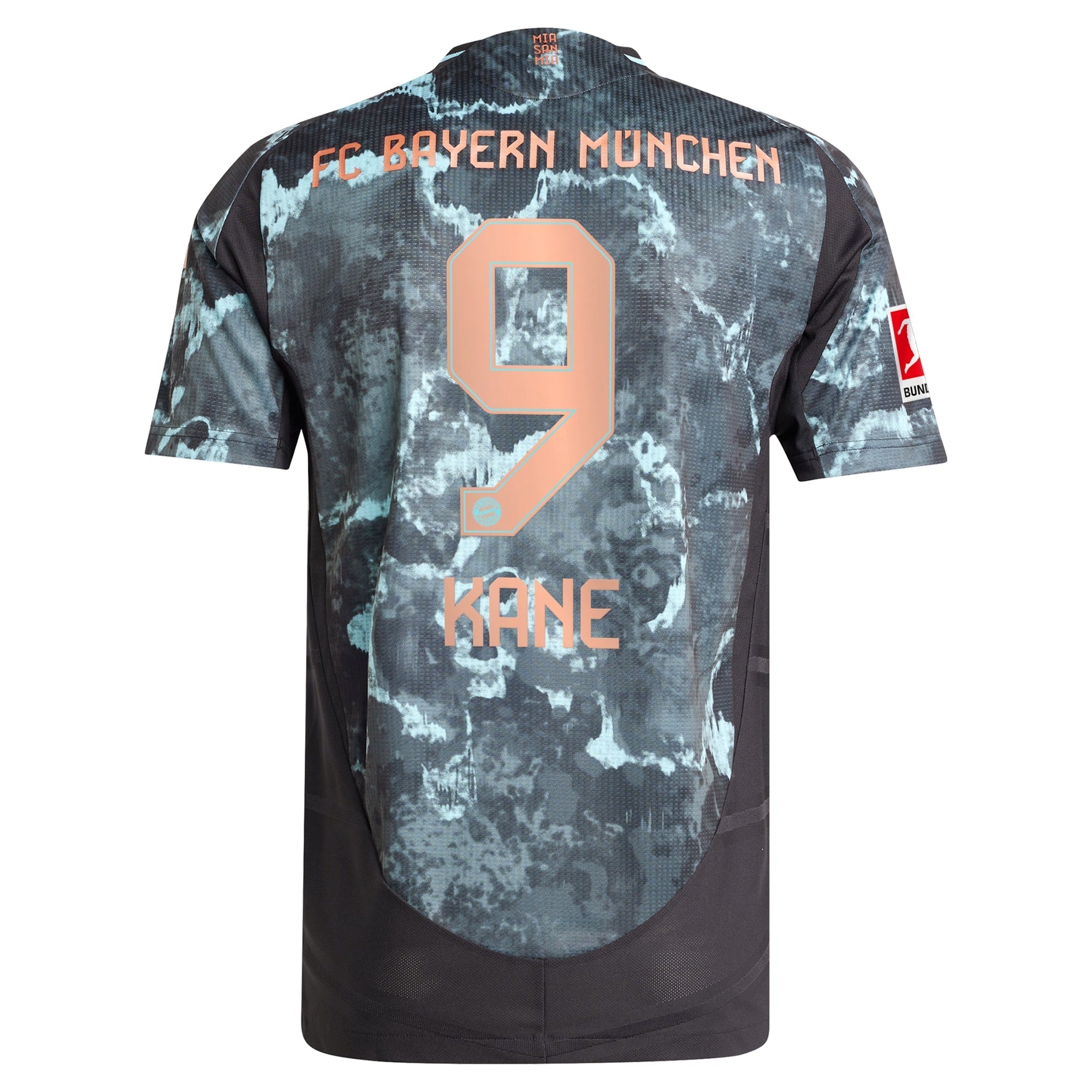 Harry Kane Bayern Munich adidas 2024/25 Away Player Authentic T-shirt - Black