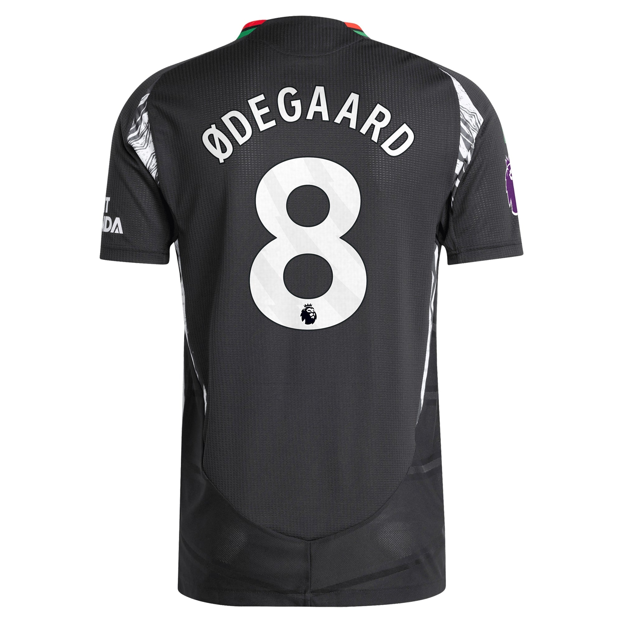 Martin Odegaard Arsenal adidas 2024/25 Away Player Authentic T-shirt - Black