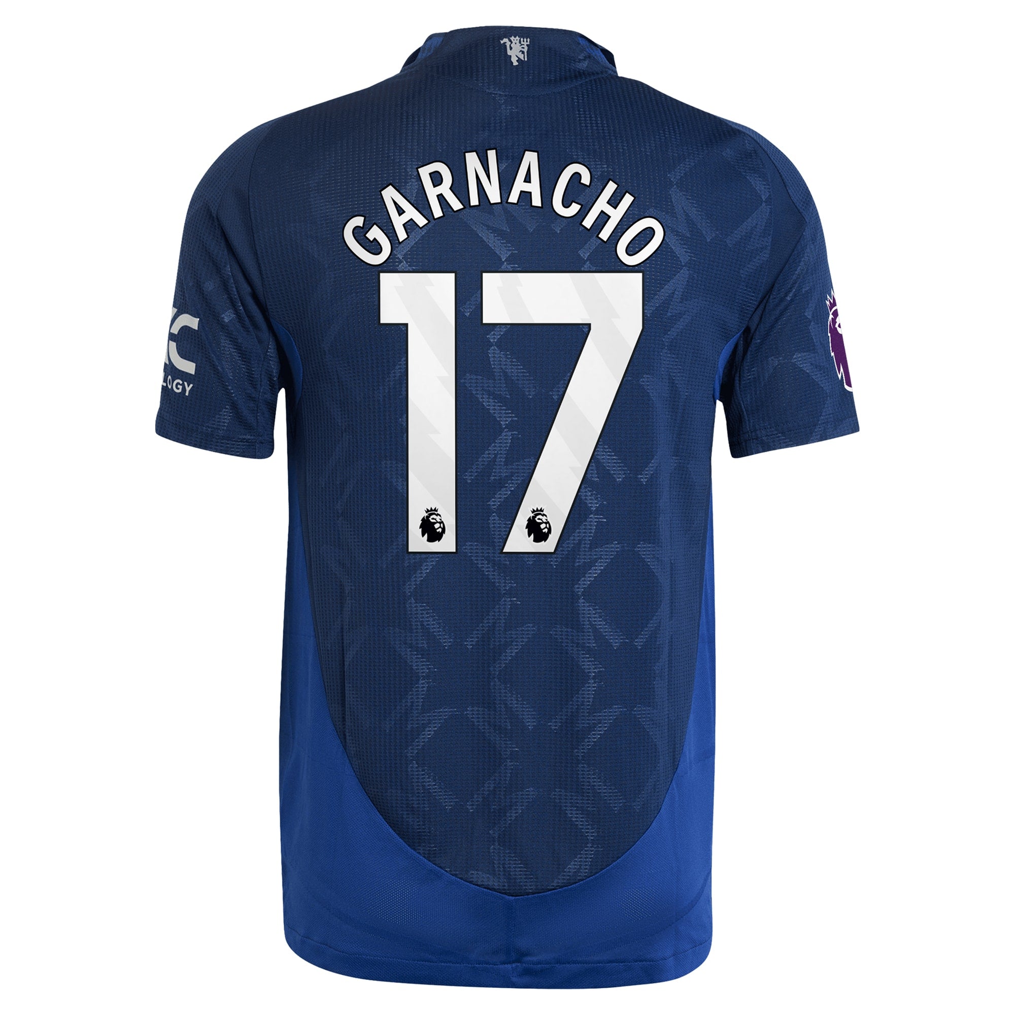 Alejandro Garnacho Manchester United adidas 2024/25 Away Player Authentic T-shirt - Navy