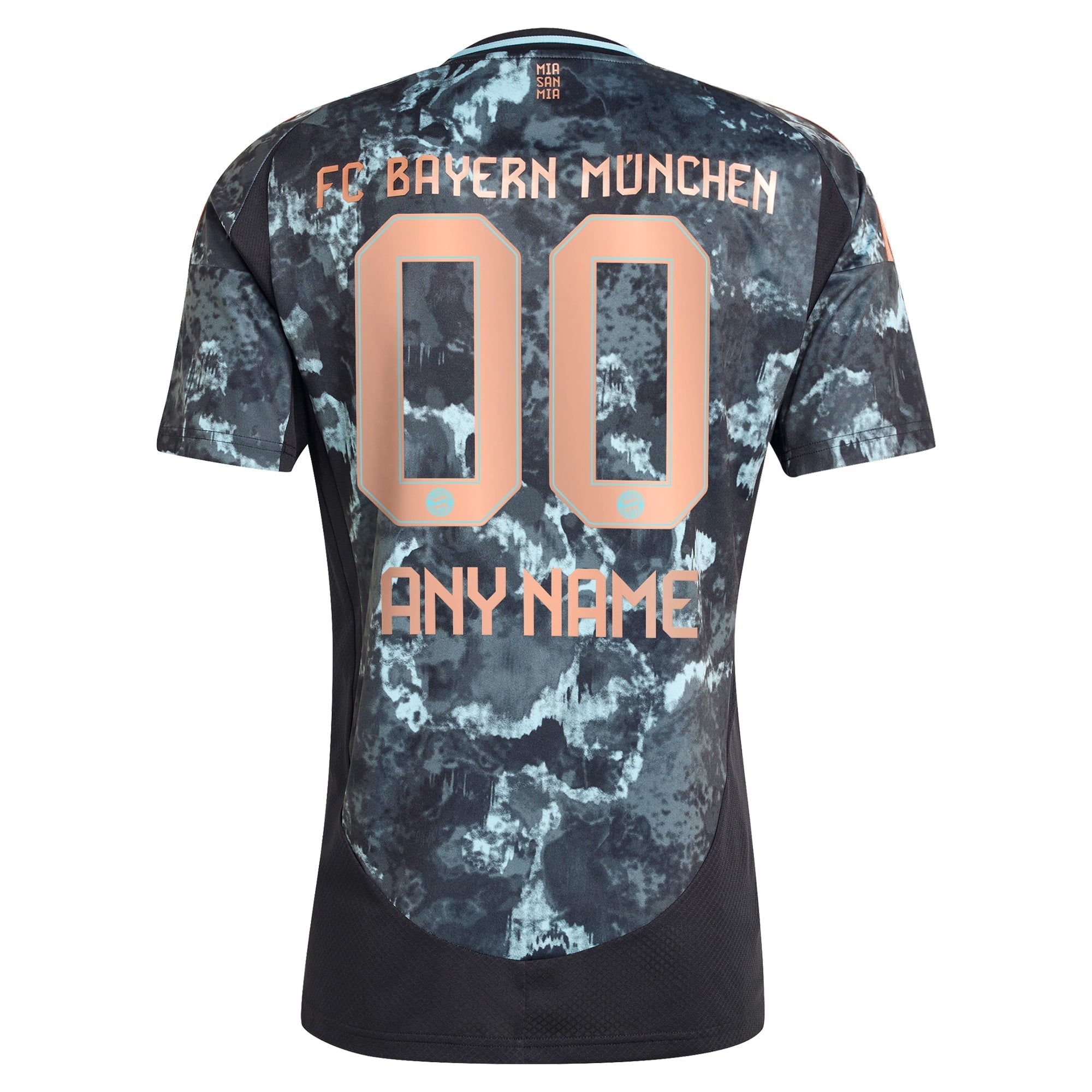 Bayern Munich adidas 2024/25 Away Custom Authentic T-shirt - Black