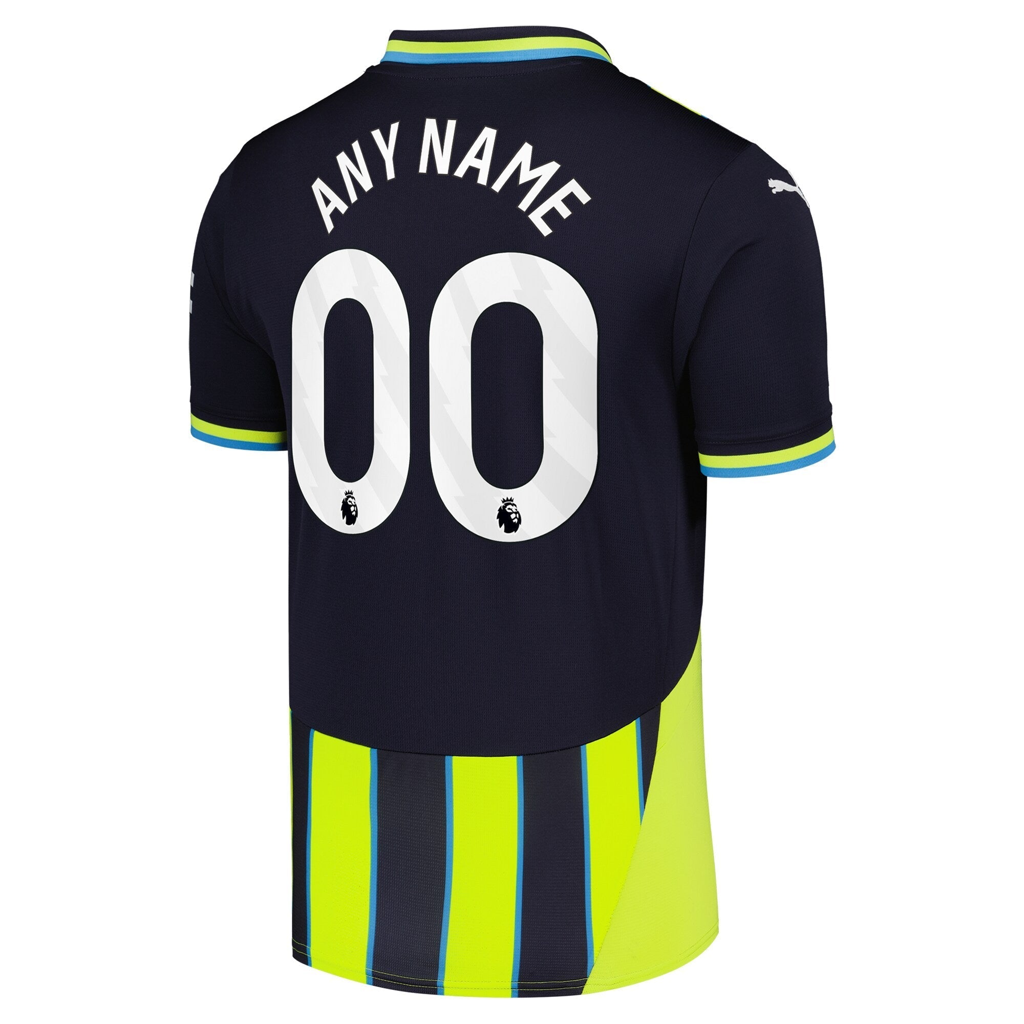 Manchester City Puma 2024/25 Away Custom Authentic T-shirt - Navy