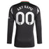 Arsenal adidas 2024/25 Away Long Sleeve Custom Authentic T-shirt - Black
