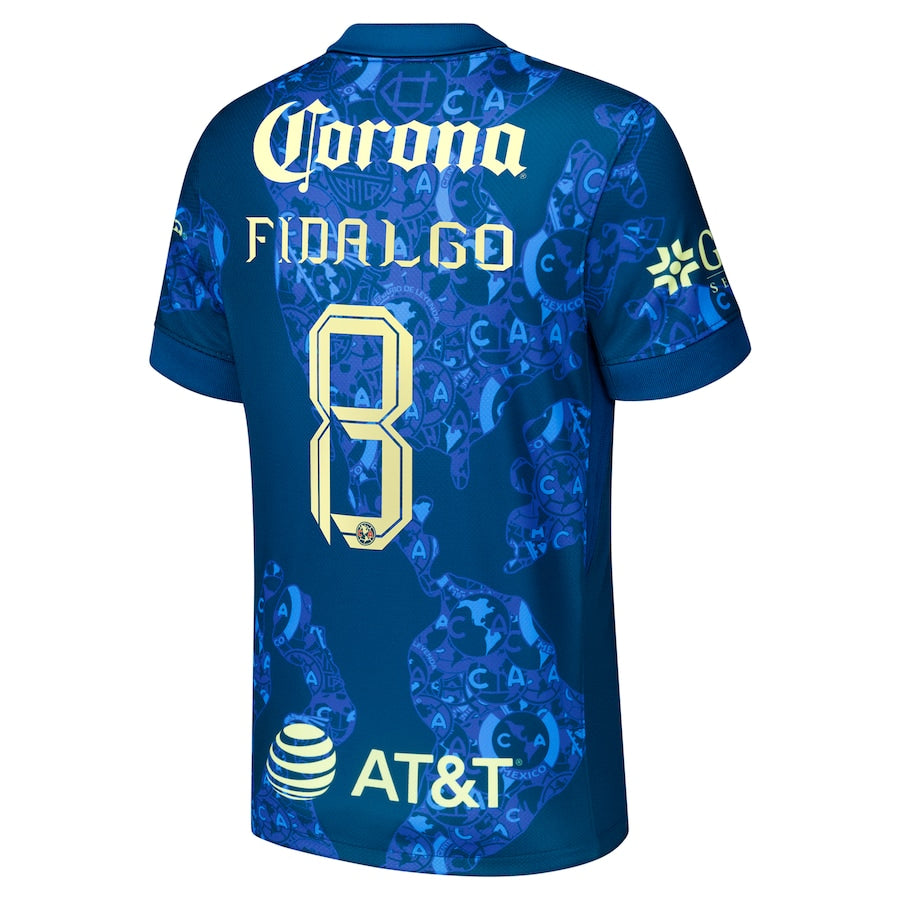 Álvaro Fidalgo Club America Nike 2024/25 Away Player Authentic T-shirt - Blue