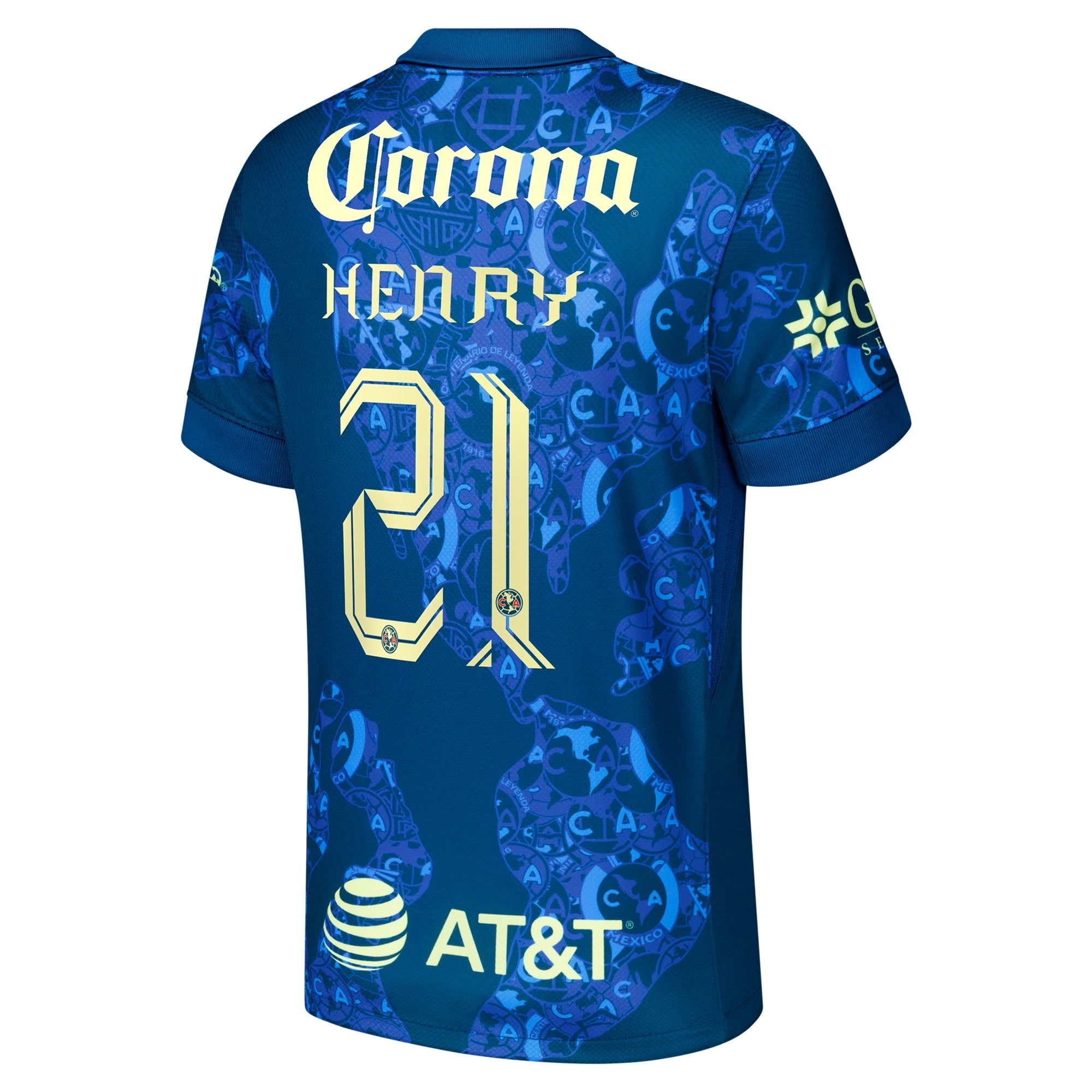 Henry Martin Club America Nike 2024/25 Away Authentic T-shirt - Blue (Copy)