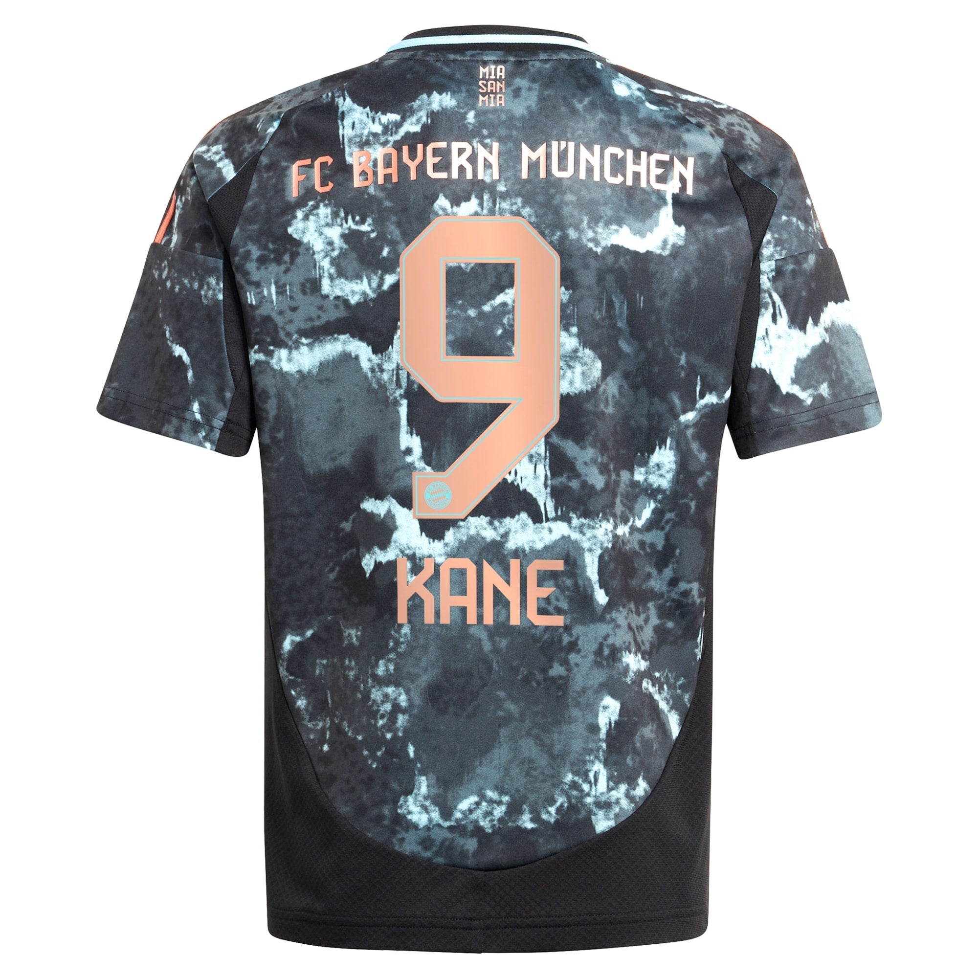 Harry Kane Bayern Munich adidas Youth 2024/25 Away Player Authentic T-shirt - Black