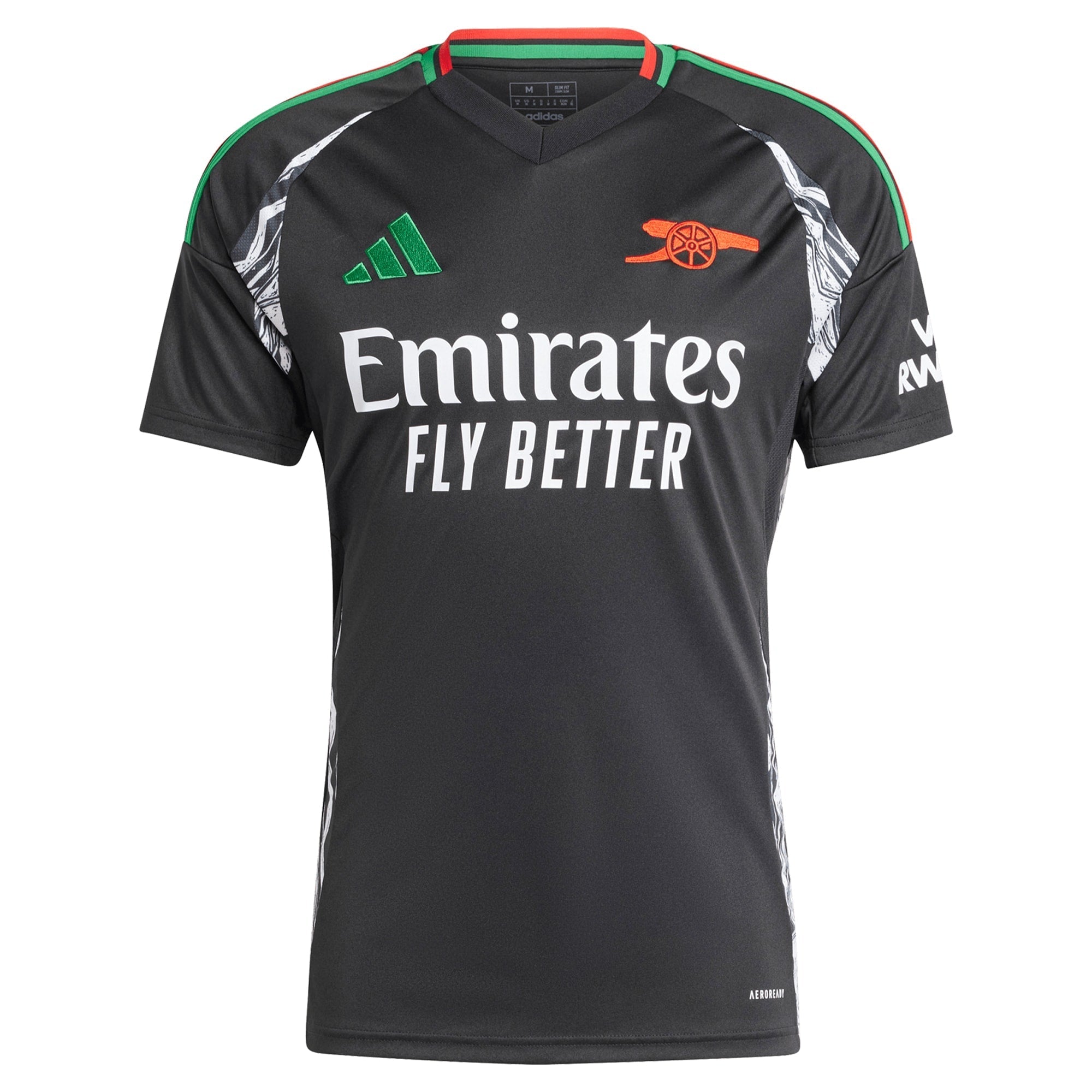 Martin Odegaard Arsenal adidas 2024/25 Away Player Authentic T-shirt - Black