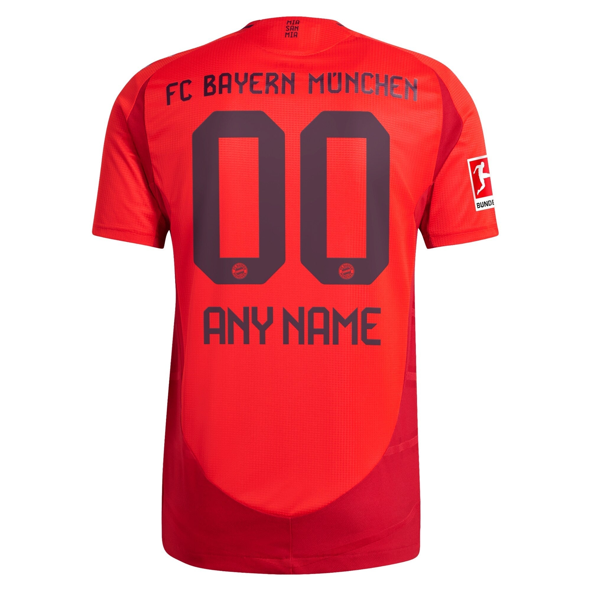 Bayern Munich adidas 2024/25 Home Custom Authentic T-shirt - Red
