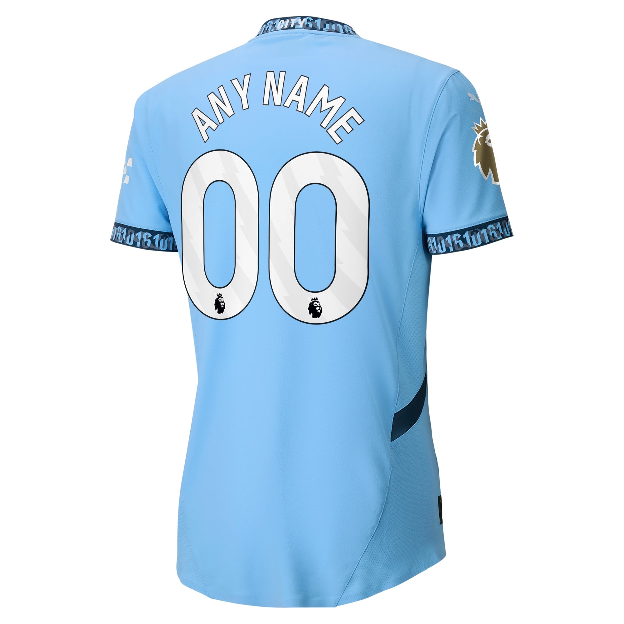 Manchester City Puma 2024/25 Home Custom Authentic T-shirt - Light Blue