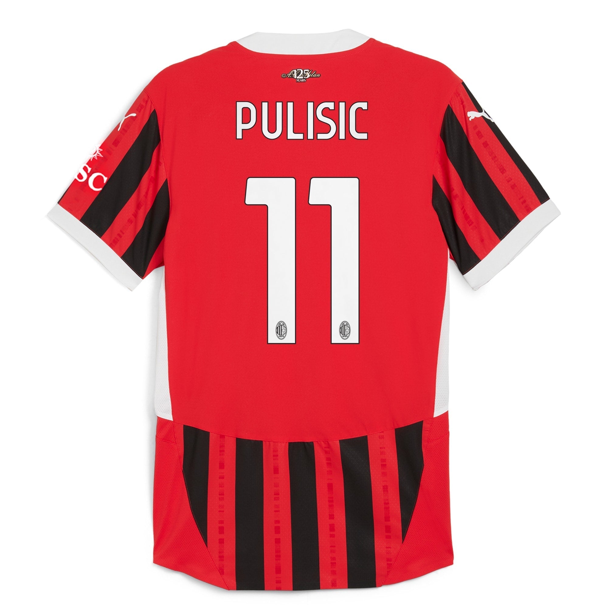 Christian Pulisic AC Milan Puma 2024/25 Home Player Authentic T-shirt - Red