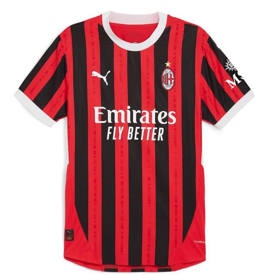 Rafael Leão AC Milan Puma 2024/25 Home Player Authentic T-shirt - Red