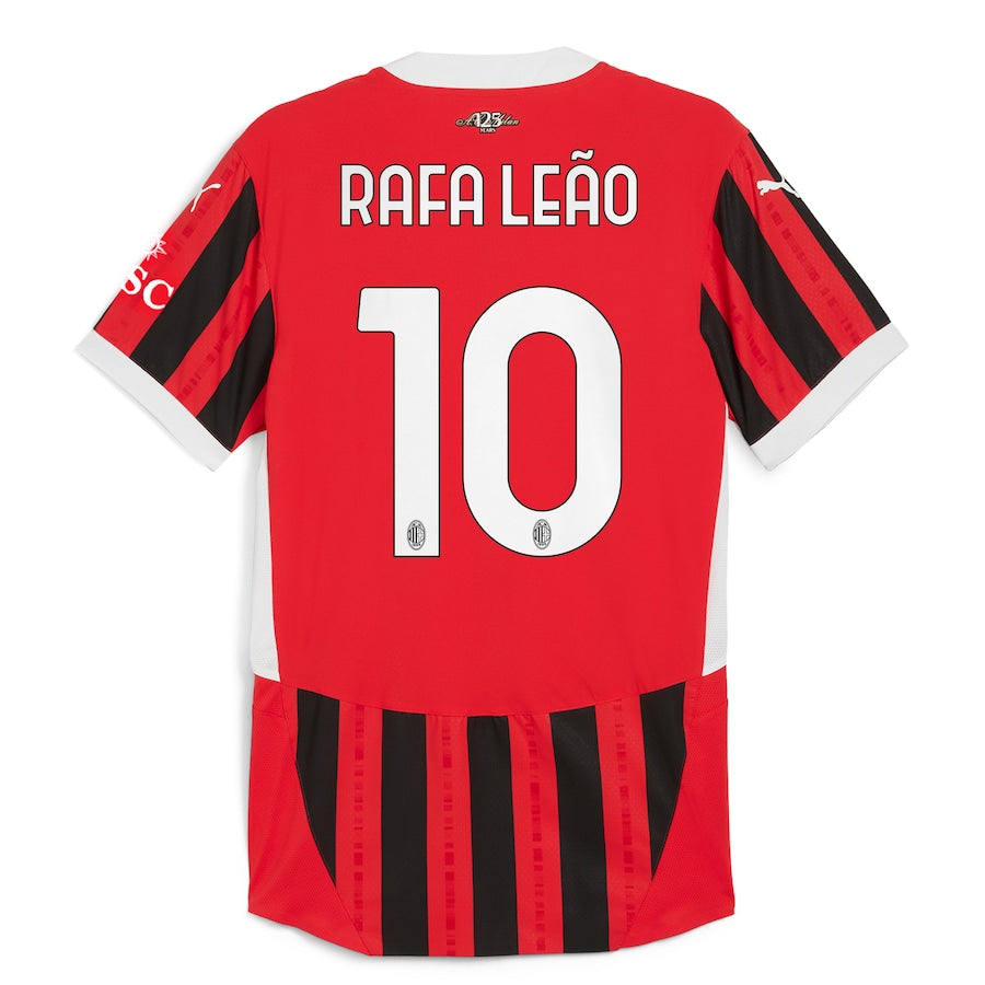 Rafael Leão AC Milan Puma 2024/25 Home Player Authentic T-shirt - Red