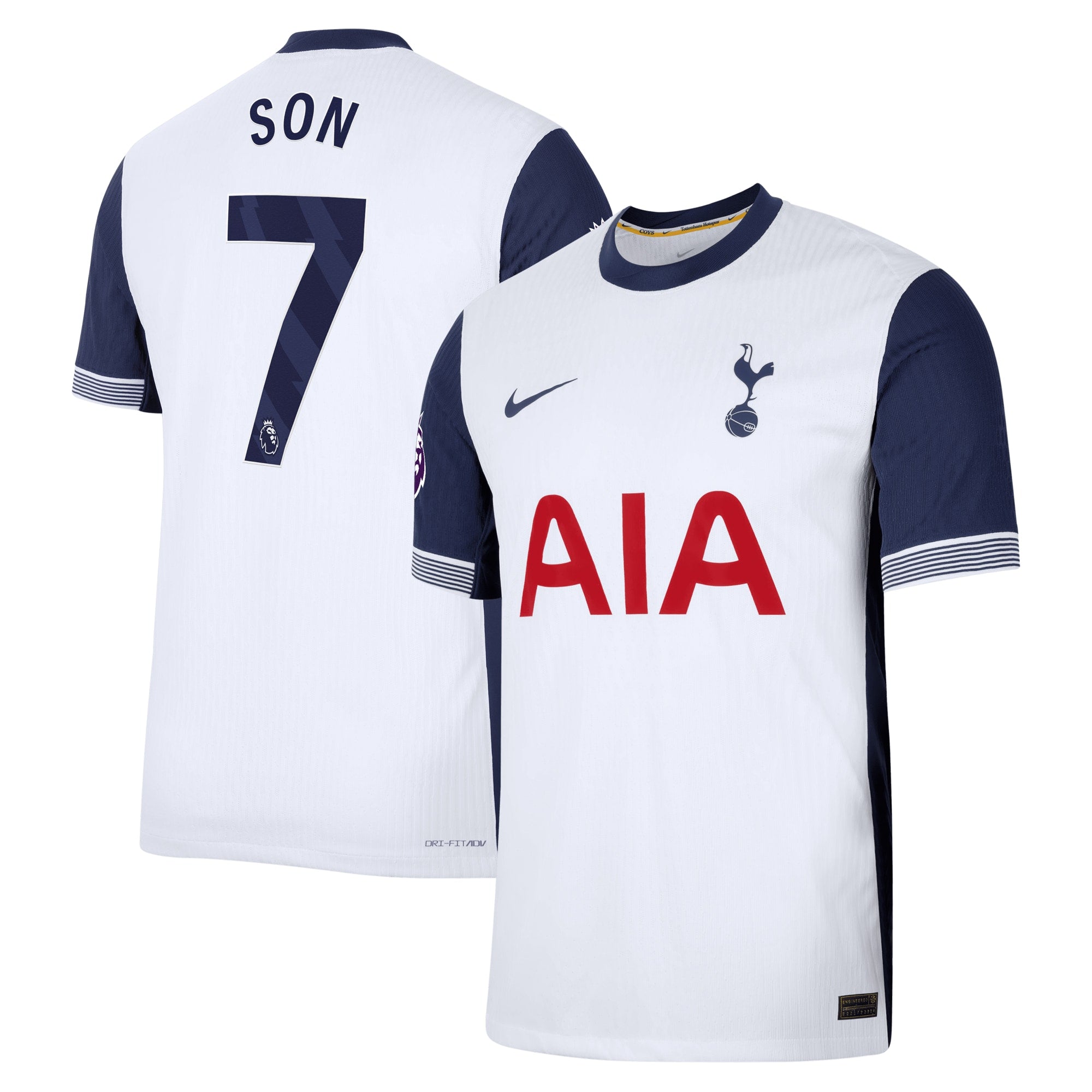 Son Heung-Min Tottenham Hotspur Nike 2024/25 Home Player Authentic T-shirt - White