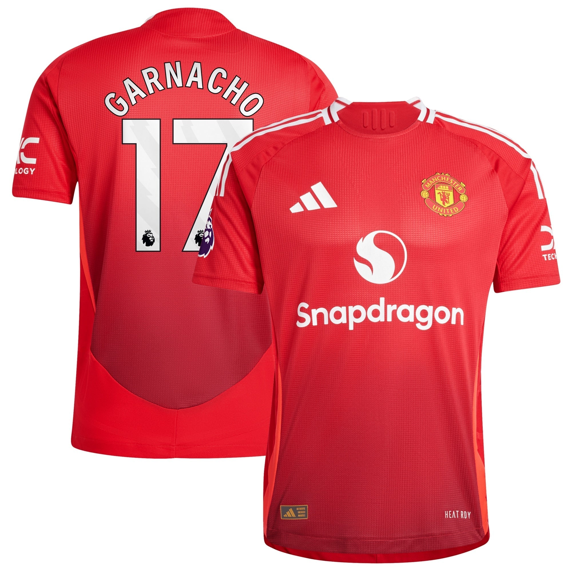 Alejandro Garnacho Manchester United 2024/25 Home  Player Authentic T-shirt - Red