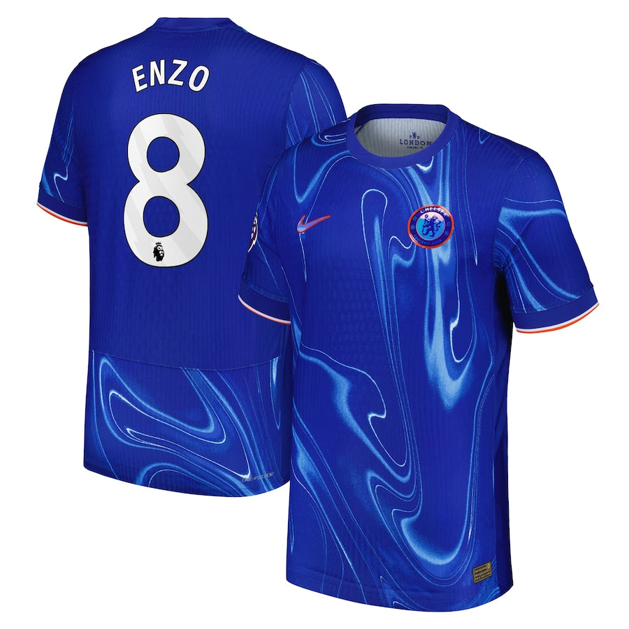 Enzo Fernández Chelsea Nike 2024/25 Home Player Authentic T-shirt - Blue