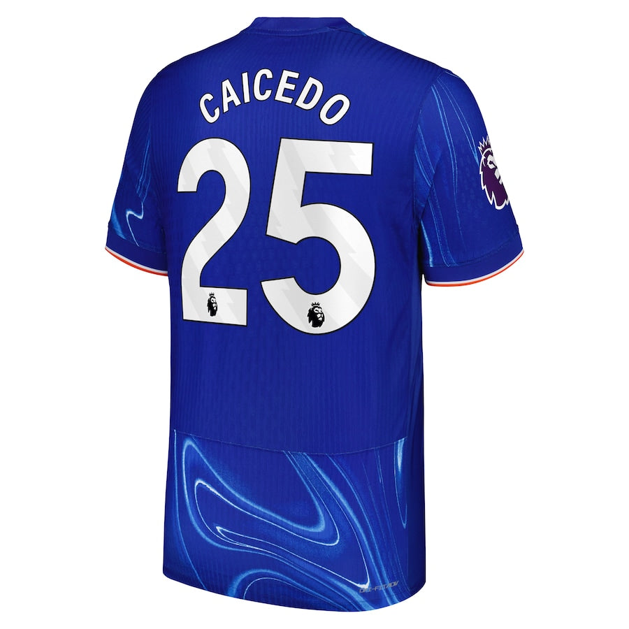 Moisés Caicedo Chelsea Nike 2024/25 Home Player Authentic T-shirt - Blue