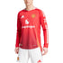 Manchester United adidas 2024/25 Home Long Sleeve Patch Authentic T-shirt - Red