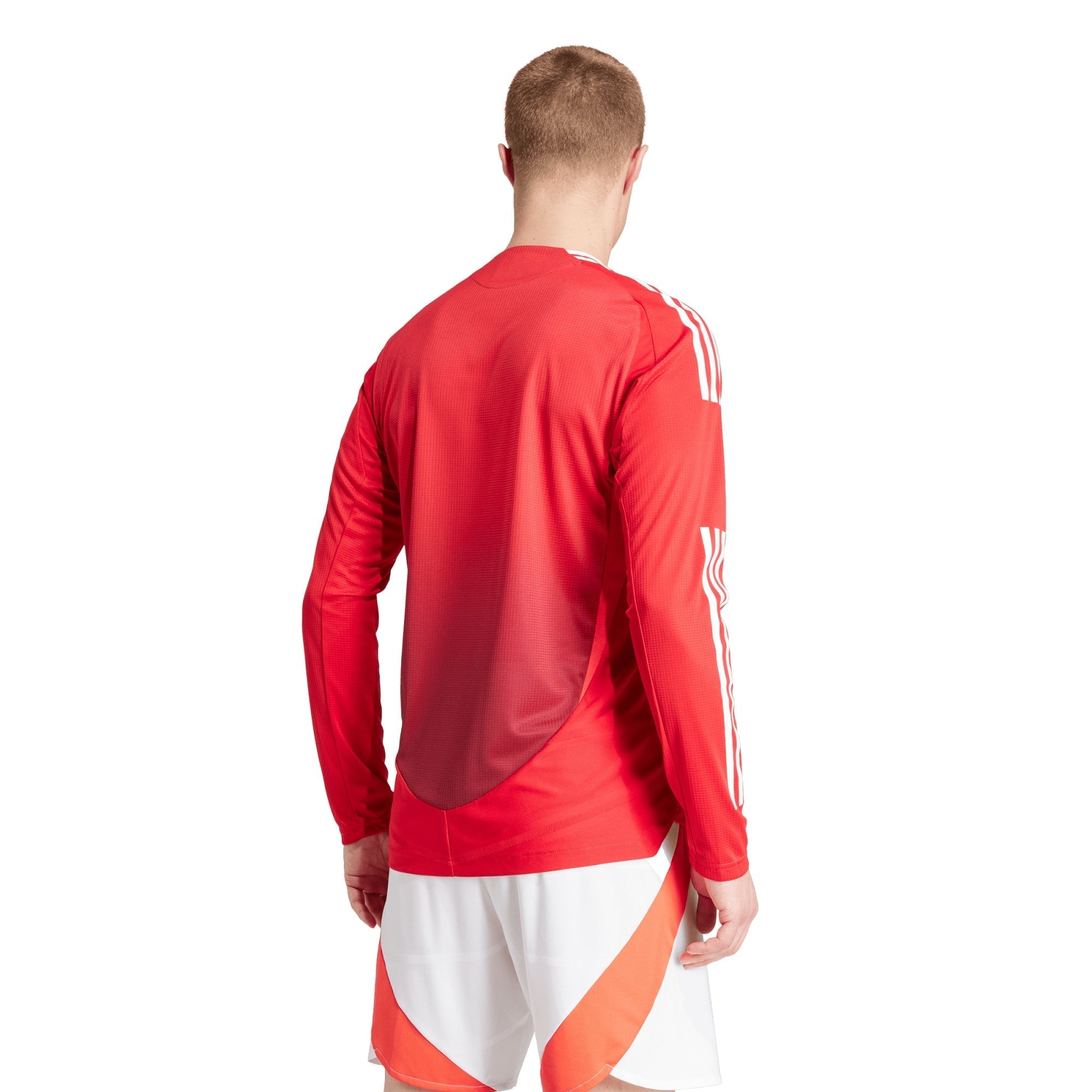 Manchester United adidas 2024/25 Home Long Sleeve Patch Authentic T-shirt - Red