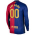 Barcelona Nike 2024/25 Home Long Sleeve Custom Authentic T-shirt - Royal