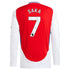 Bukayo Saka Arsenal adidas 2024/25 Home Long Sleeve Player Authentic T-shirt – Red