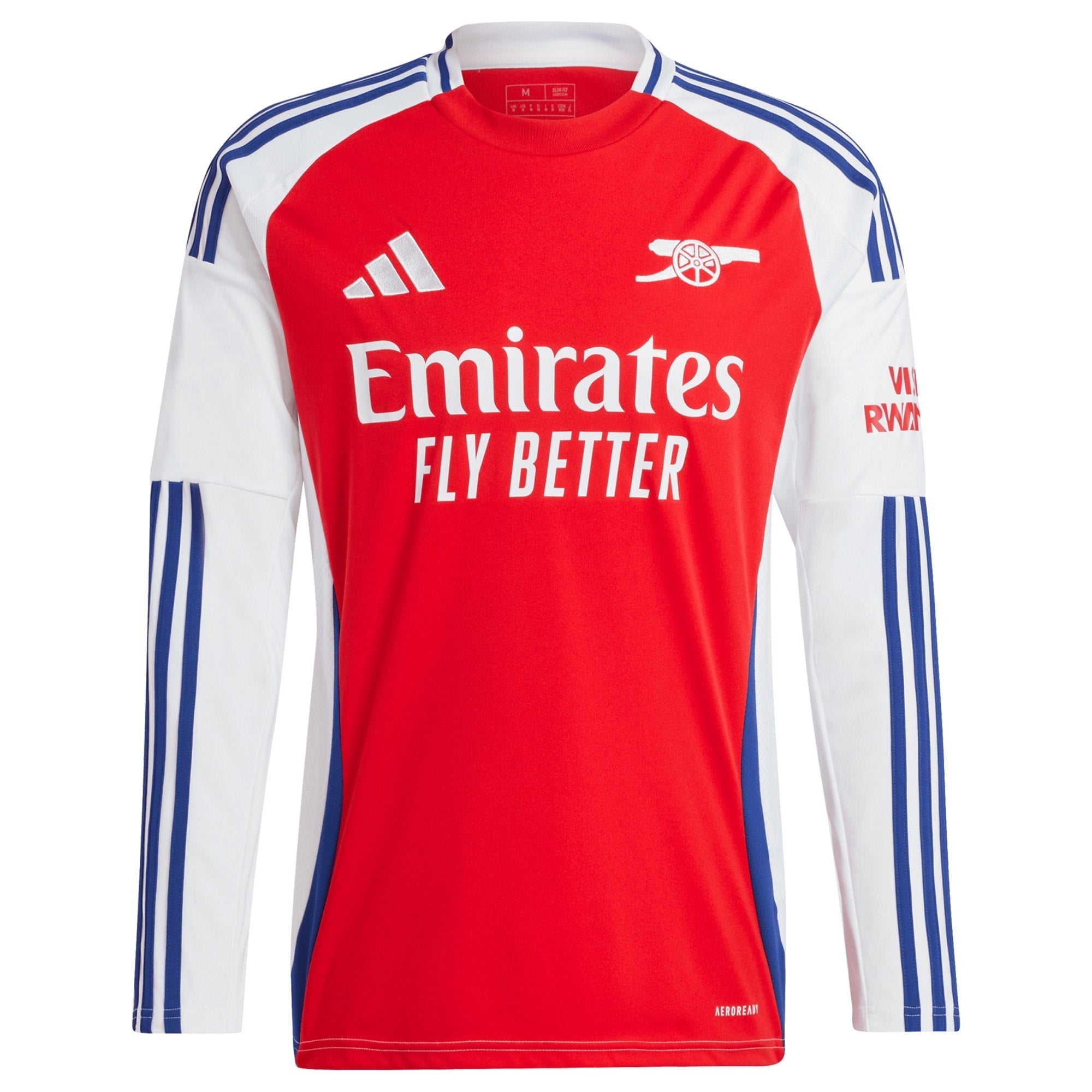Martin Odegaard Arsenal adidas 2024/25 Home Long Sleeve Player Authentic T-shirt – Red