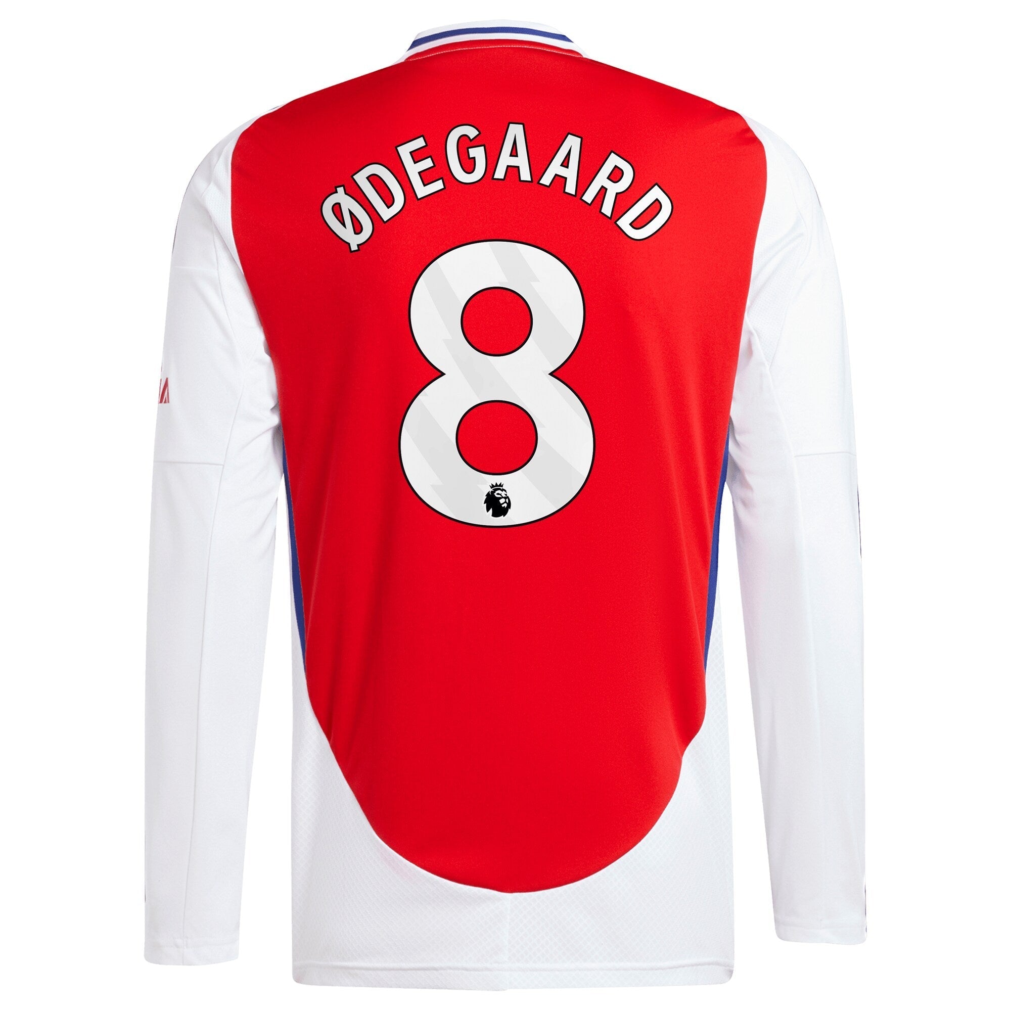 Martin Odegaard Arsenal adidas 2024/25 Home Long Sleeve Player Authentic T-shirt – Red