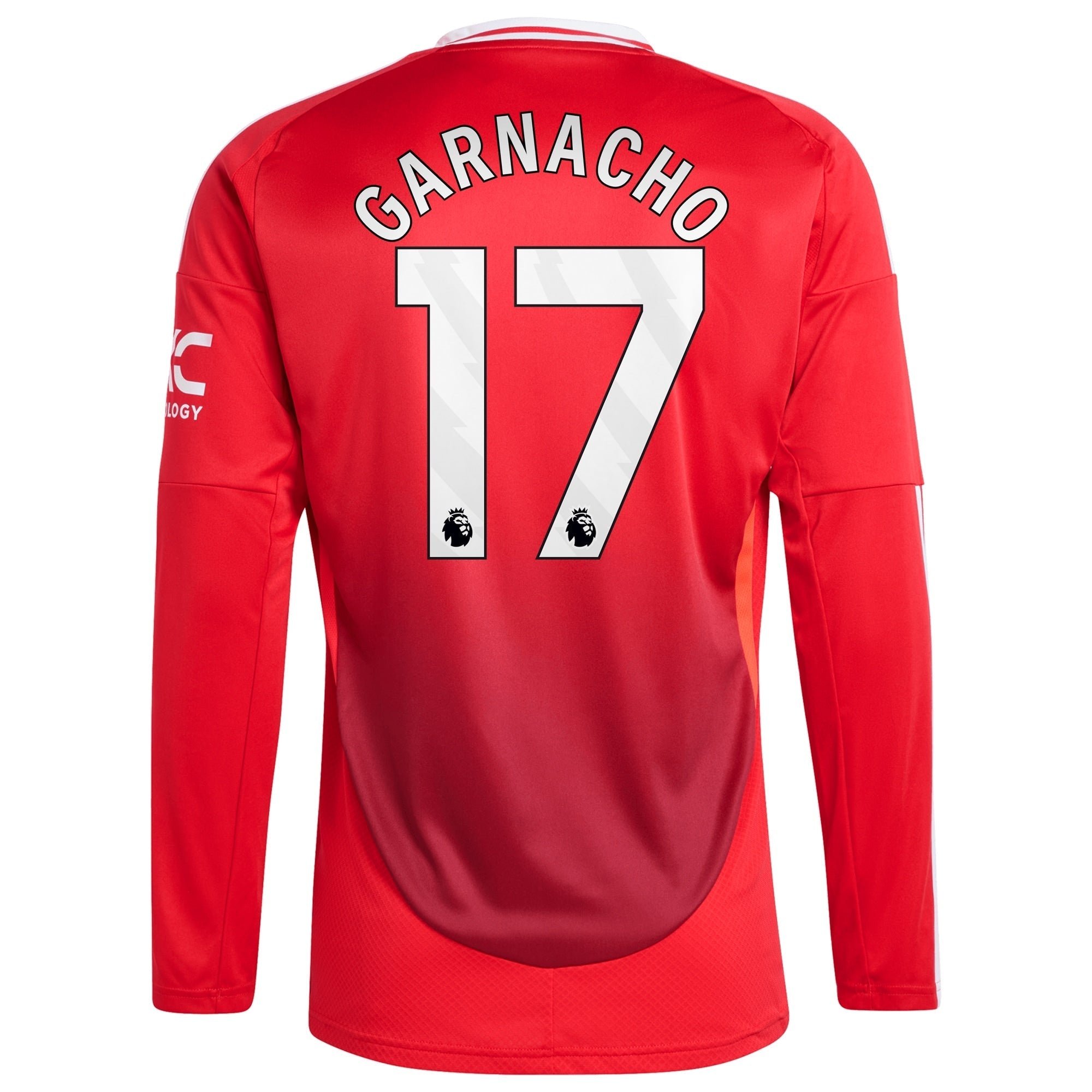 Alejandro Garnacho Manchester United 2024/25 Home Long Sleeve Player Authentic T-shirt - Red