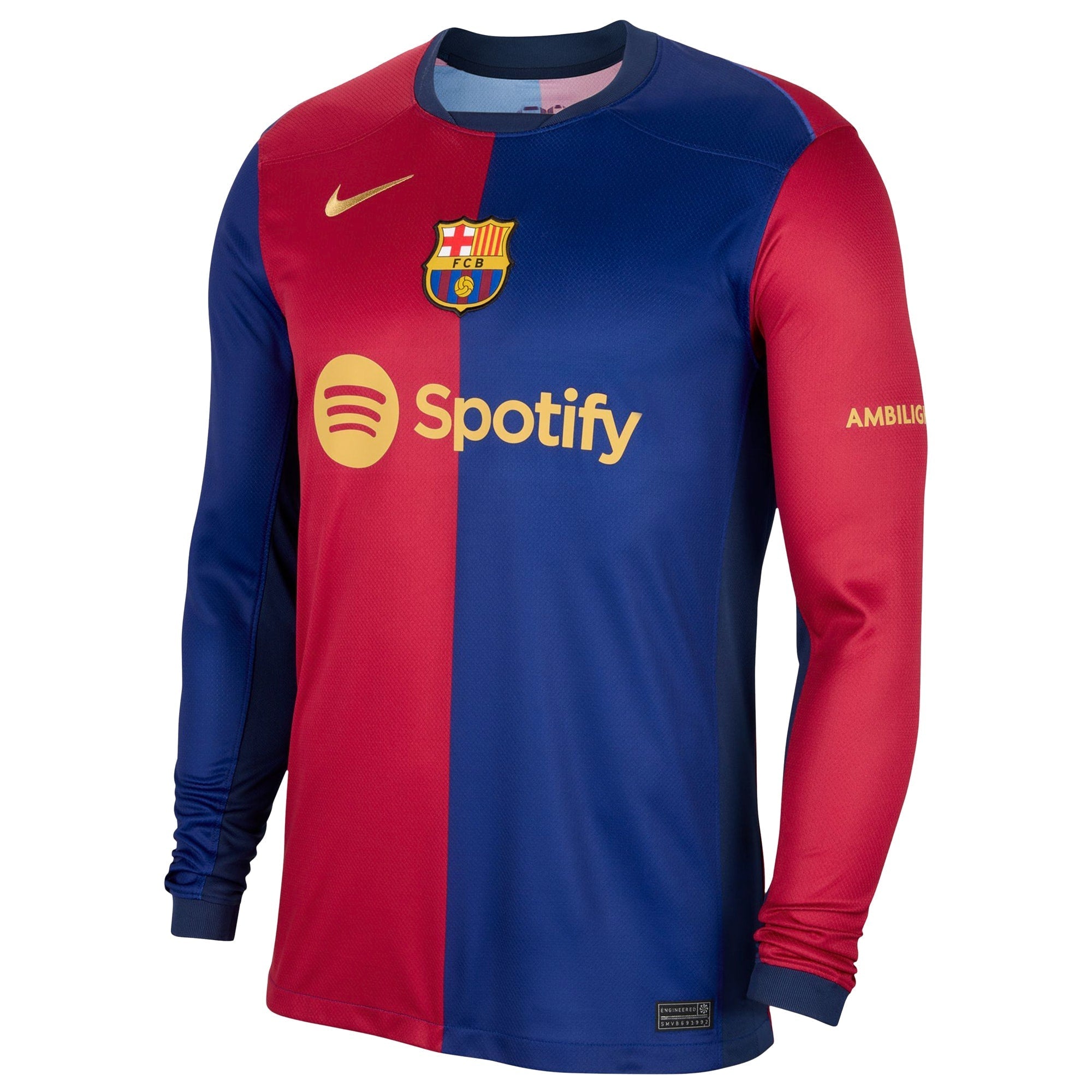 Pedri Barcelona Nike 2024/25 Home Long Sleeve Player Authentic T-shirt - Royal