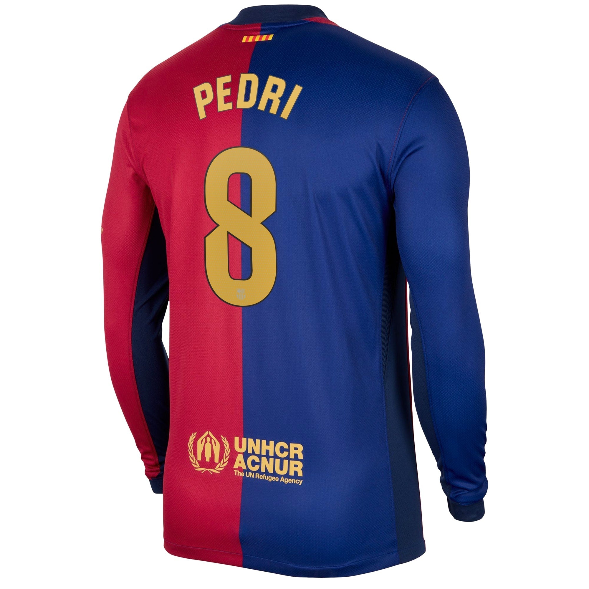 Pedri Barcelona Nike 2024/25 Home Long Sleeve Player Authentic T-shirt - Royal