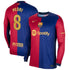 Pedri Barcelona Nike 2024/25 Home Long Sleeve Player Authentic T-shirt - Royal
