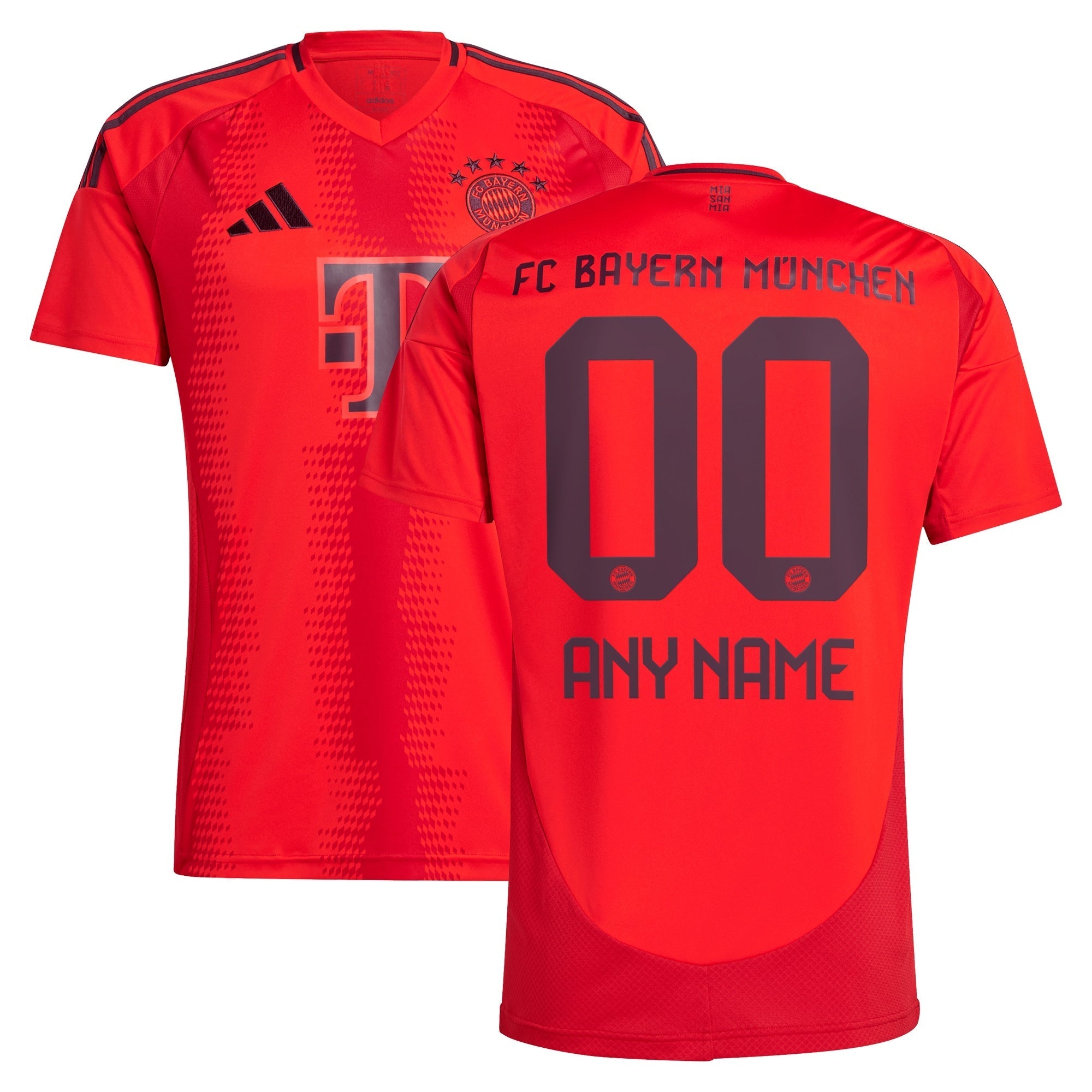 Bayern Munich adidas 2024/25 Home Custom Authentic T-shirt - Red