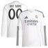 Real Madrid adidas 2024/25 Home Custom Long Sleeve Authentic T-shirt - White