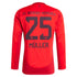 Thomas Müller Bayern Munich adidas 2024/25 Home Long Sleeve Player Authentic T-shirt - Red