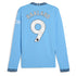 Erling Haaland Manchester City Puma 2024/25 Home Long Sleeve Player Authentic T-shirt - Light Blue