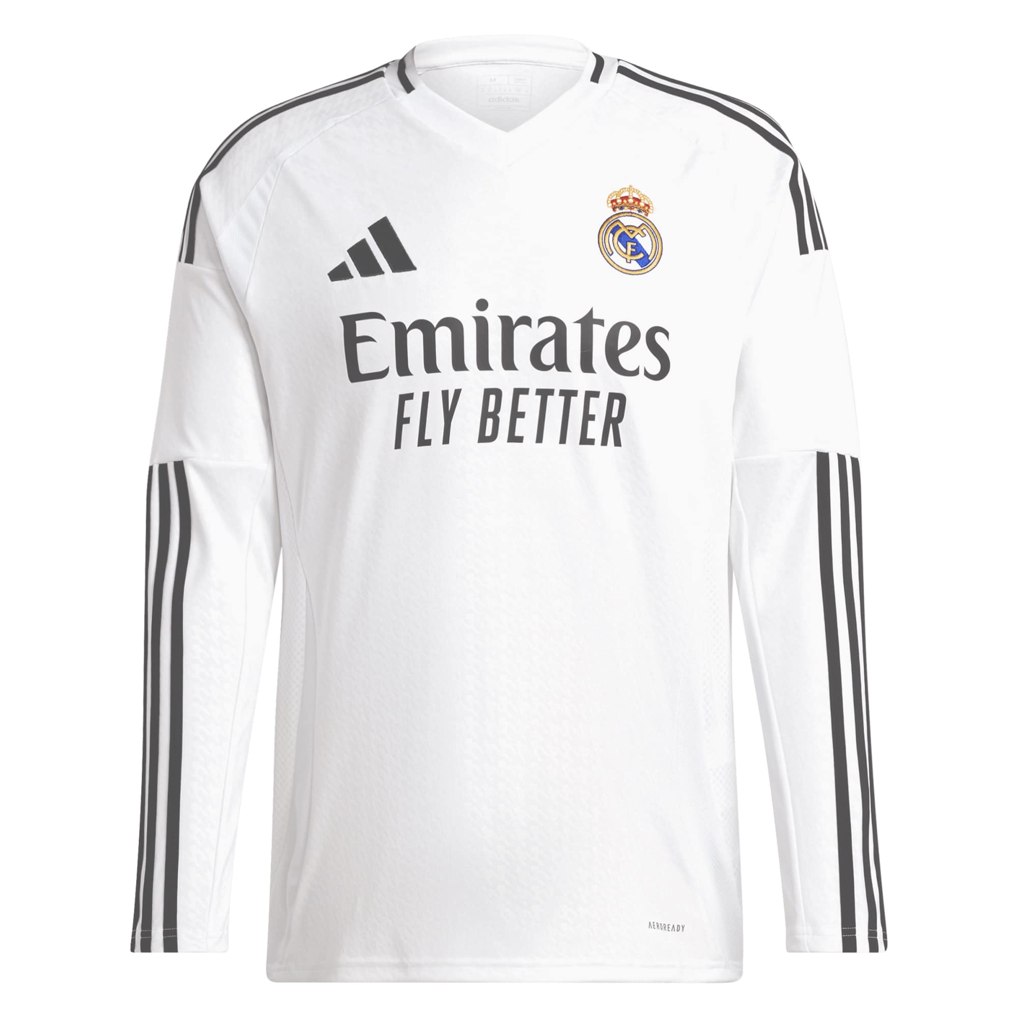 Vini Jr. Real Madrid adidas 2024/25 Home Long Sleeve Player Authentic T-shirt - White