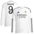 Kylian Mbappé Real Madrid adidas 2024/25 Home Long Sleeve Player Authentic T-shirt - White