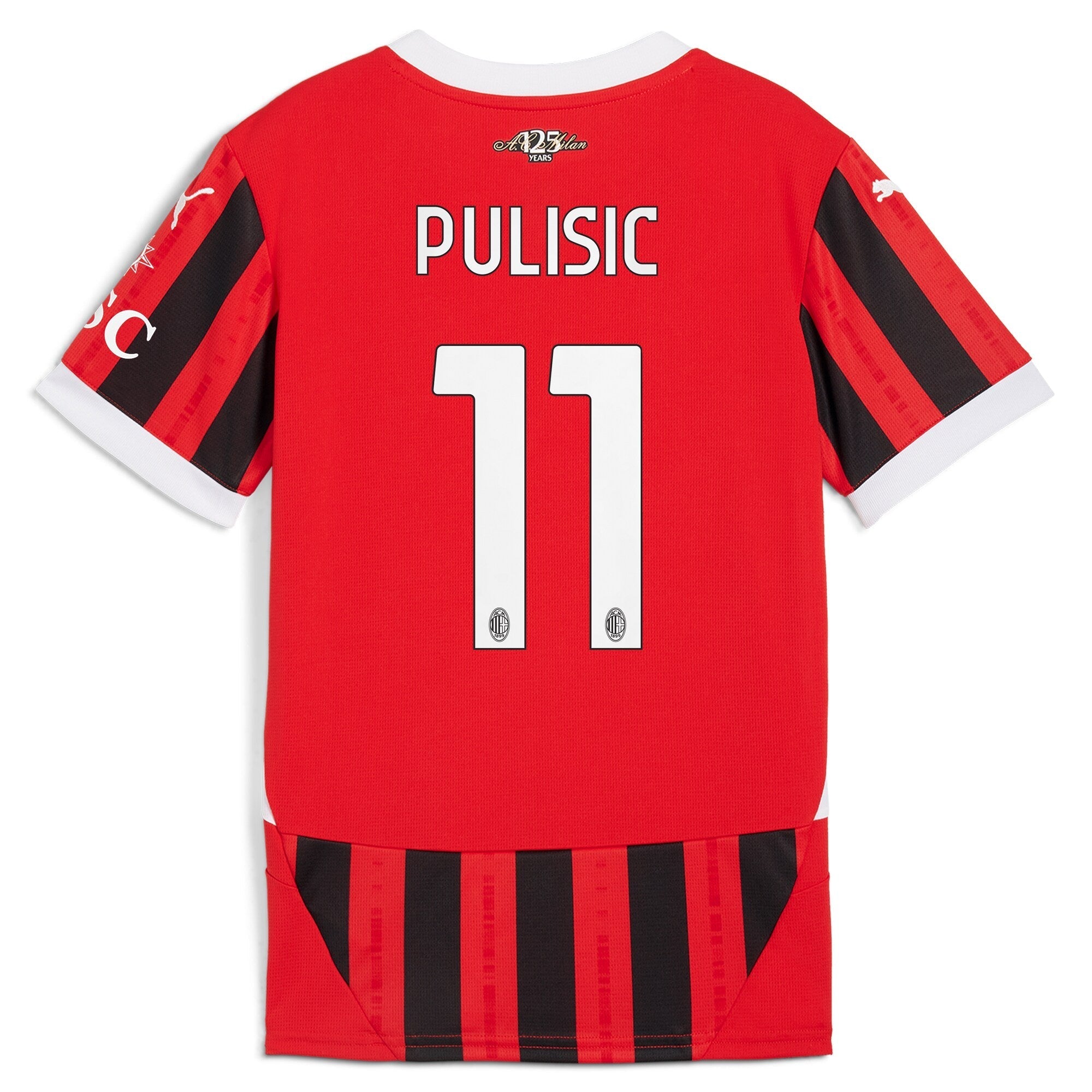 Christian Pulisic AC Milan Puma 2024/25 Home Player Authentic T-shirt - Red