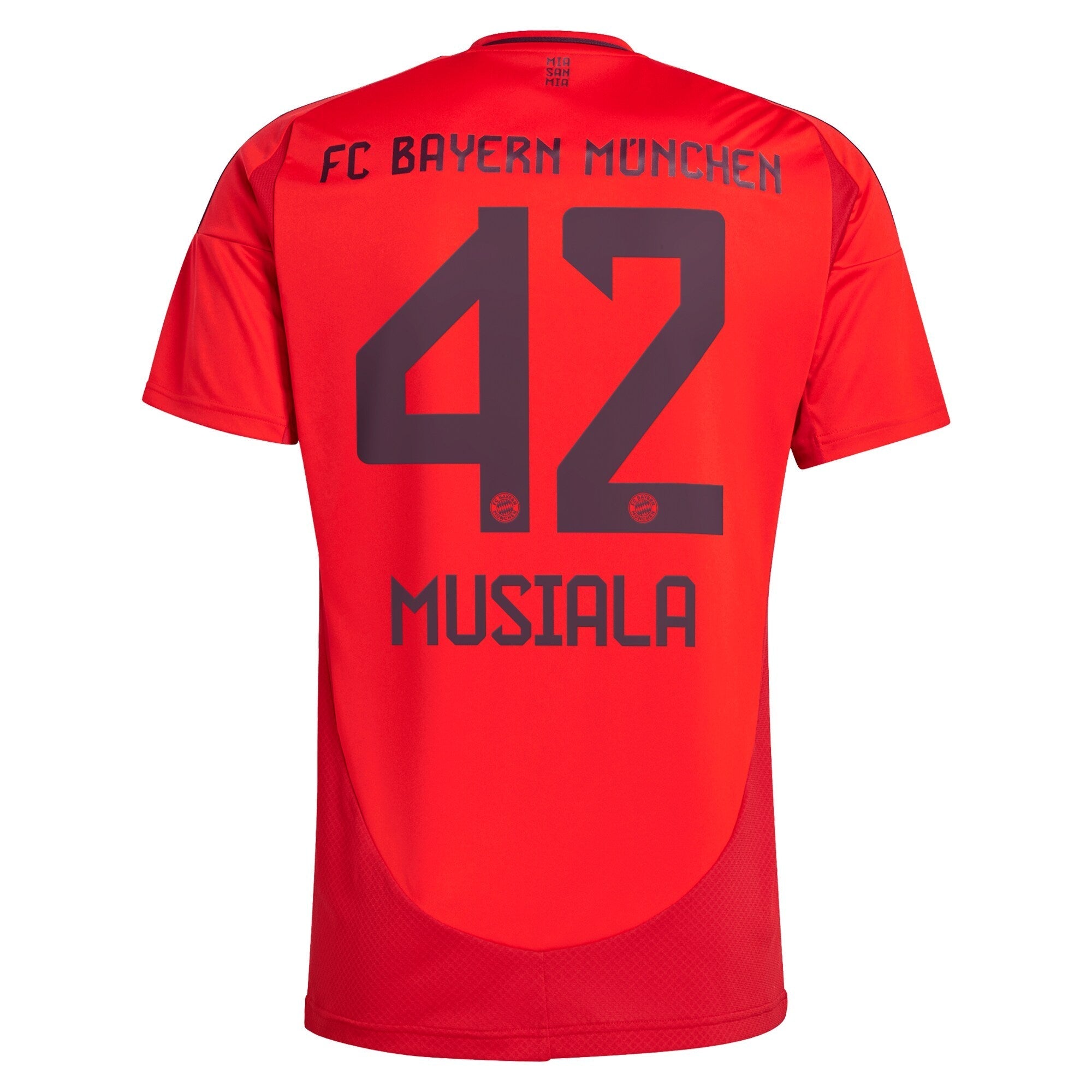 Jamal Musiala Bayern Munich adidas 2024/25 Home Player Authentic T-shirt - Red