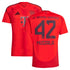 Jamal Musiala Bayern Munich adidas 2024/25 Home Player Authentic T-shirt - Red